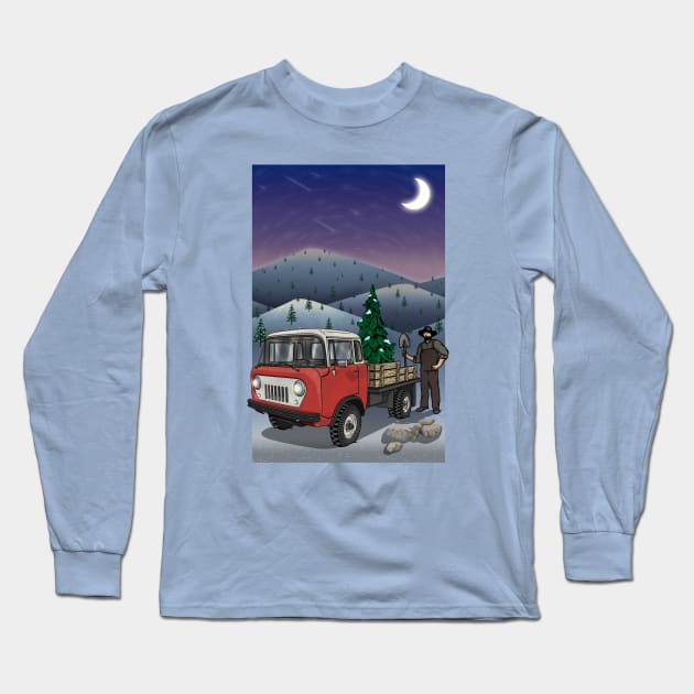 Jeep Forward Control FC-170 Long Sleeve T-Shirt by Guyvit